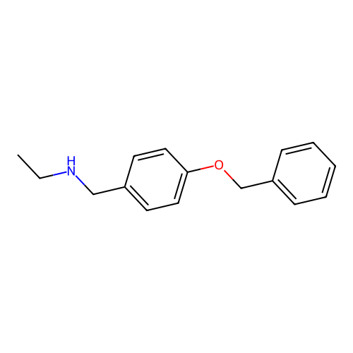 {[4-(Benzyloxy)phenyl]methyl}(ethyl)amine structure