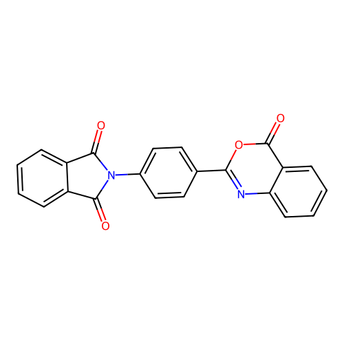 2-[4-(4-Oxo-3,1-benzoxazin-2-yl)phenyl]isoindole-1,3-dione structure
