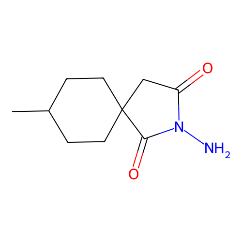3-Amino-8-methyl-3-azaspiro[4.5]decane-2,4-dione structure