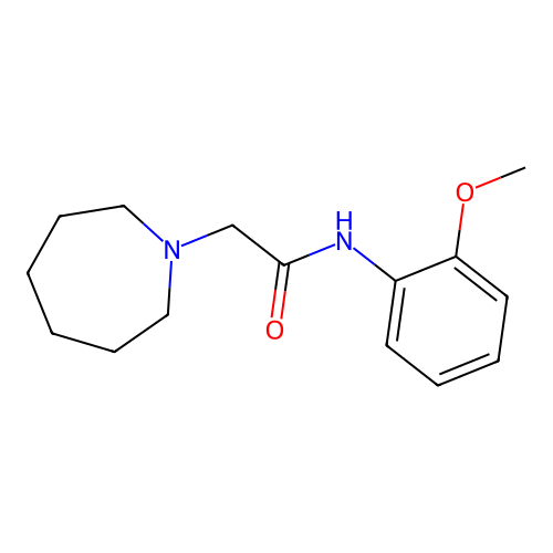 2-(azepan-1-yl)-N-(2-methoxyphenyl)acetamide structure