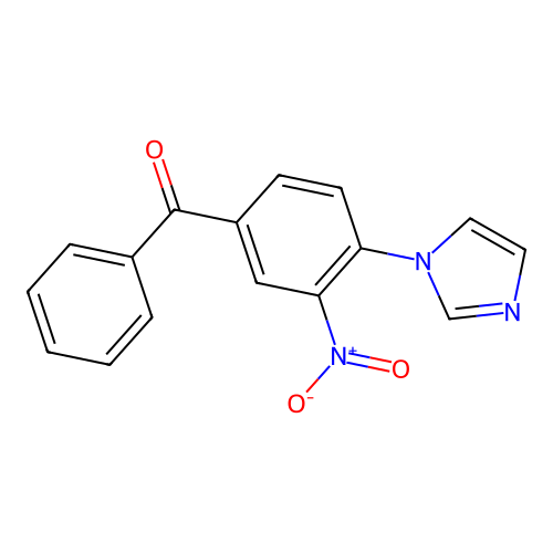 (4-Imidazol-1-yl-3-nitrophenyl)-phenylmethanone structure