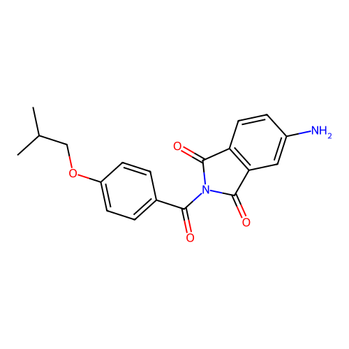 5-Amino-2-[4-(2-methylpropoxy)benzoyl]isoindole-1,3-dione structure