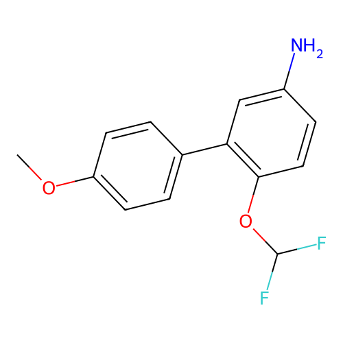 4-(Difluoromethoxy)-3-(4-methoxyphenyl)aniline structure
