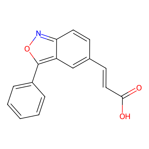 3-(3-Phenyl-2,1-benzoxazol-5-yl)-2-propenoic acid structure
