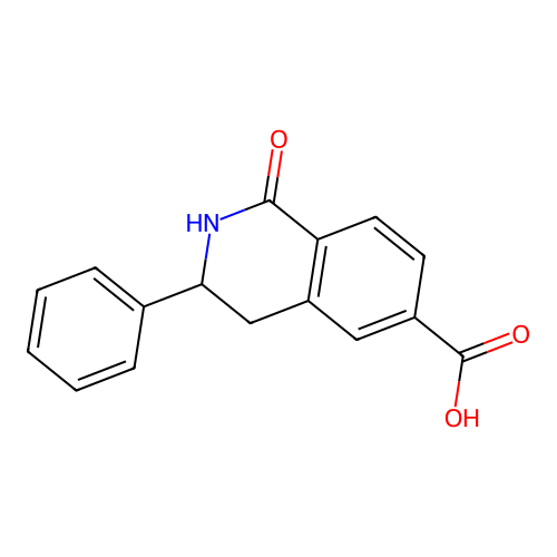 1-Oxo-3-phenyl-1,2,3,4-tetrahydroisoquinoline-6-carboxylic acid structure