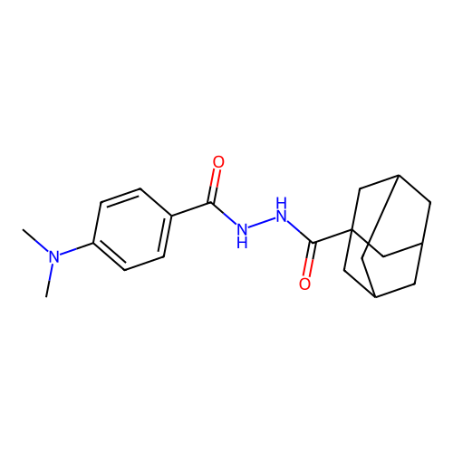 N'-[4-(dimethylamino)benzoyl]adamantane-1-carbohydrazide structure