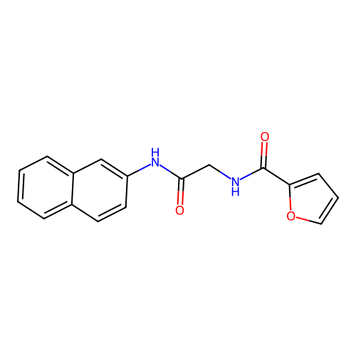 N-[2-(2-Naphthalenylamino)-2-oxoethyl]-2-furancarboxamide structure
