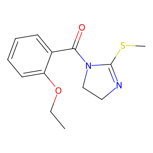 (2-Ethoxyphenyl)-(2-methylsulfanyl-4,5-dihydroimidazol-1-yl)methanone structure