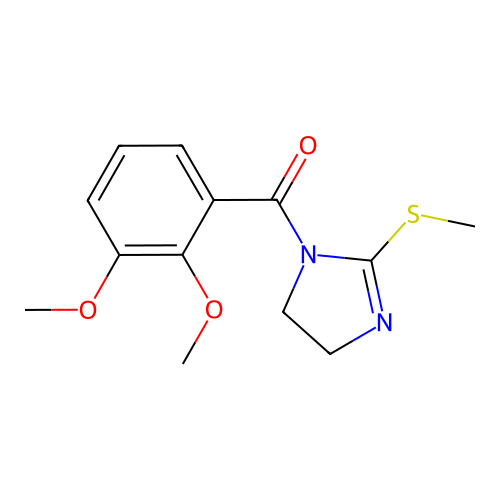 (2,3-Dimethoxyphenyl)-(2-methylsulfanyl-4,5-dihydroimidazol-1-yl)methanone structure