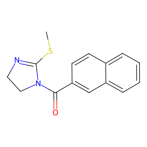 (2-Methylsulfanyl-4,5-dihydroimidazol-1-yl)-naphthalen-2-ylmethanone structure