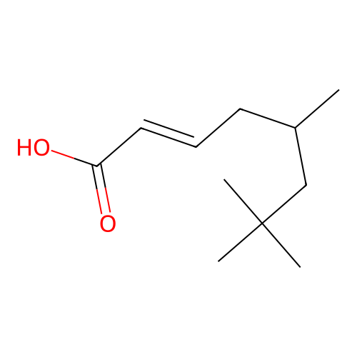 5,7,7-Trimethyl-2-octenoic acid structure