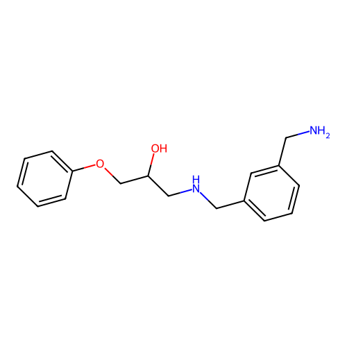 1-(((3-(Aminomethyl)phenyl)methyl)amino)-3-phenoxypropan-2-ol structure
