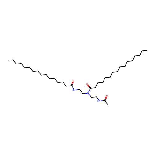 N-(2-(Acetylamino)ethyl)-N-(2-((1-oxohexadecyl)amino)ethyl)hexadecan-1-amide structure