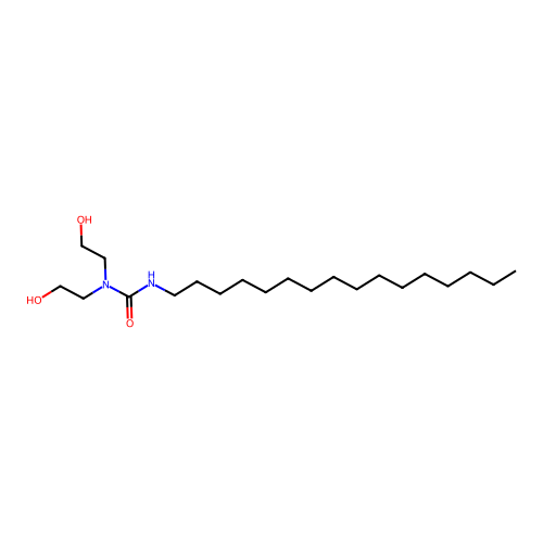 3-Hexadecyl-1,1-bis(2-hydroxyethyl)urea structure