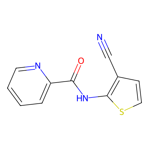 N-(3-cyanothiophen-2-yl)picolinamide structure