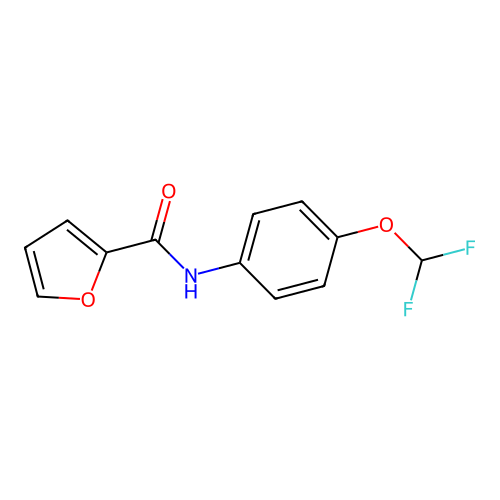 n-(4-(Difluoromethoxy)phenyl)furan-2-carboxamide structure