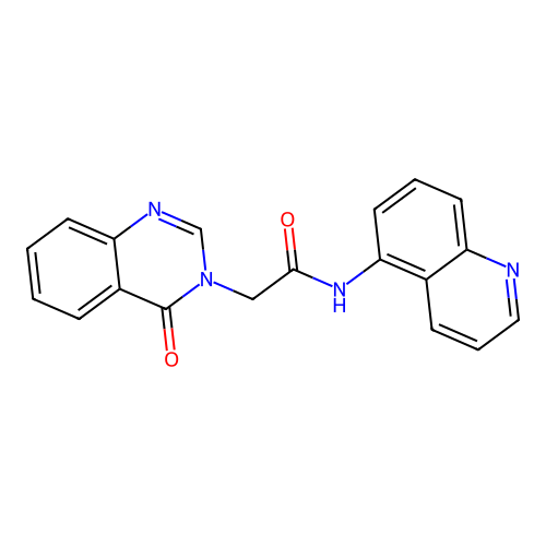 2-(4-oxoquinazolin-3(4H)-yl)-N-(quinolin-5-yl)acetamide structure
