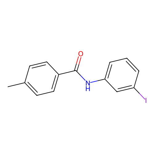 N-(3-iodophenyl)-4-methylbenzamide structure