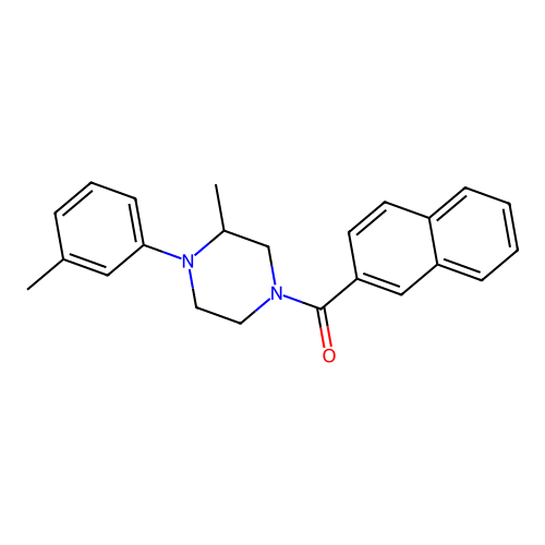 [3-Methyl-4-(3-methylphenyl)piperazin-1-yl]-naphthalen-2-ylmethanone structure