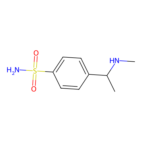 4-[1-(Methylamino)ethyl]benzene-1-sulfonamide structure