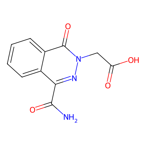 2-(4-Carbamoyl-1-oxo-1,2-dihydrophthalazin-2-yl)acetic acid structure