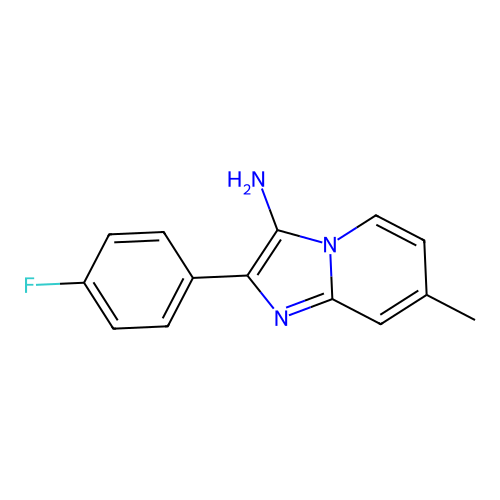 2-(4-Fluorophenyl)-7-methylimidazo[1,2-a]pyridin-3-amine structure