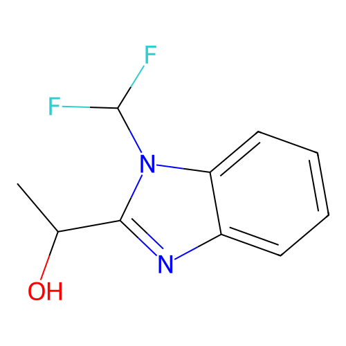 1-[1-(difluoromethyl)-1H-1,3-benzodiazol-2-yl]ethan-1-ol structure