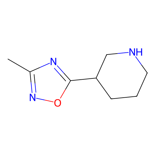 3-(3-Methyl-1,2,4-oxadiazol-5-yl)piperidine structure