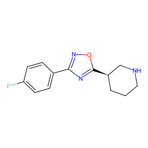 (3R)-3-[3-(4-Fluorophenyl)-1,2,4-oxadiazol-5-yl]piperidine structure