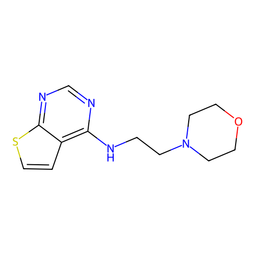n-(2-Morpholinoethyl)thieno[2,3-d]pyrimidin-4-amine structure