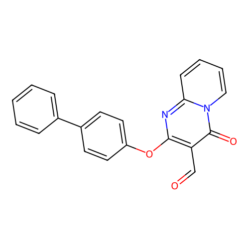 4-Oxo-2-(4-phenylphenoxy)pyrido[1,2-a]pyrimidine-3-carbaldehyde structure