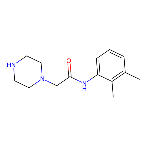 N-(2,3-dimethylphenyl)-2-(piperazin-1-yl)acetamide structure