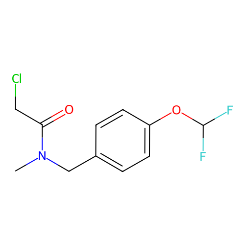 2-chloro-N-{[4-(difluoromethoxy)phenyl]methyl}-N-methylacetamide structure