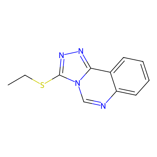 3-(Ethylsulfanyl)-[1,2,4]triazolo[4,3-c]quinazoline structure