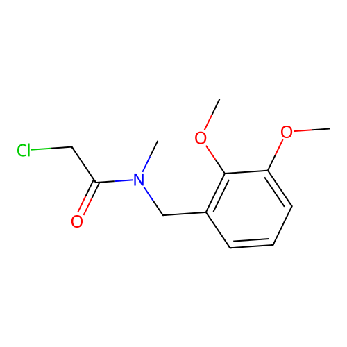 2-chloro-N-[(2,3-dimethoxyphenyl)methyl]-N-methylacetamide structure