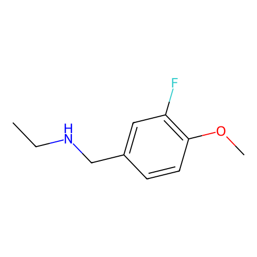 Ethyl[(3-fluoro-4-methoxyphenyl)methyl]amine structure