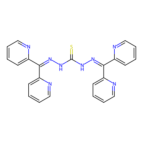 1,5-Bis(di-2-pyridylmethylene)thiocarbonohydrazide structure