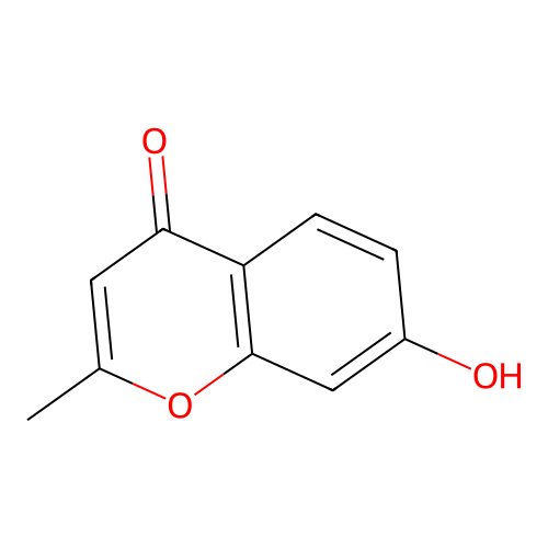 7-hydroxy-2-methyl-4H-1-benzopyran-4-one structure