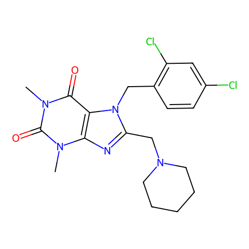 C20H23Cl2N5O2 structure