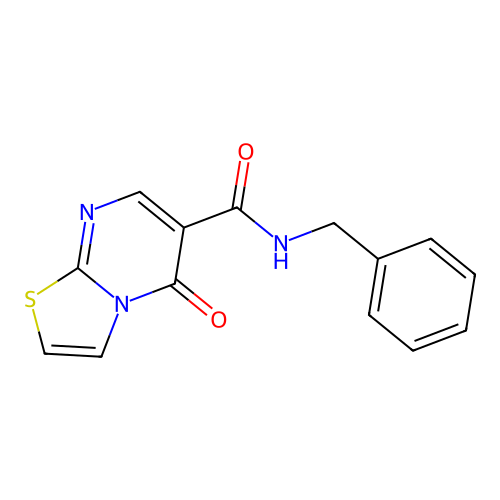 N-benzyl-5-oxo-5H-thiazolo[3,2-a]pyrimidine-6-carboxamide structure