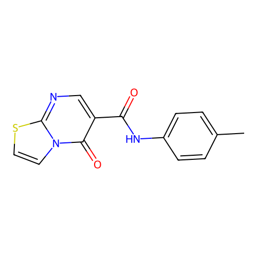 5-oxo-N-(p-tolyl)-5H-thiazolo[3,2-a]pyrimidine-6-carboxamide structure