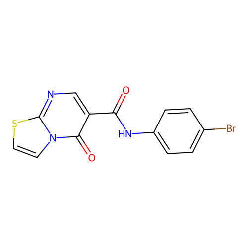 N-(4-bromophenyl)-5-oxo-5H-thiazolo[3,2-a]pyrimidine-6-carboxamide structure