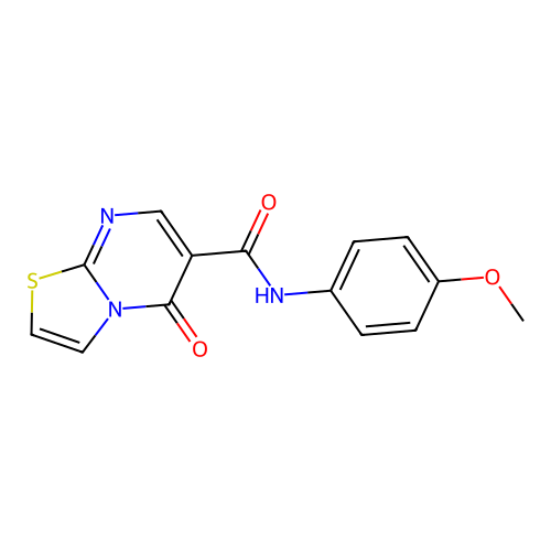 N-(4-methoxyphenyl)-5-oxo-5H-[1,3]thiazolo[3,2-a]pyrimidine-6-carboxamide structure