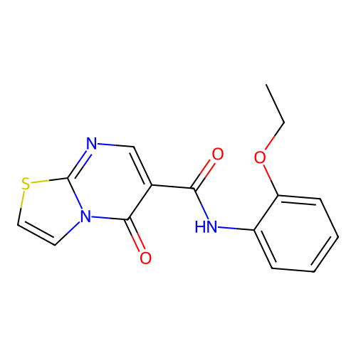 N-(2-ethoxyphenyl)-5-oxo-5H-[1,3]thiazolo[3,2-a]pyrimidine-6-carboxamide structure