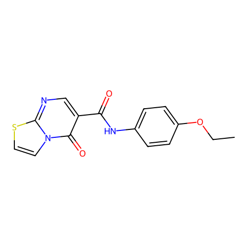 N-(4-ethoxyphenyl)-5-oxo-5H-[1,3]thiazolo[3,2-a]pyrimidine-6-carboxamide structure