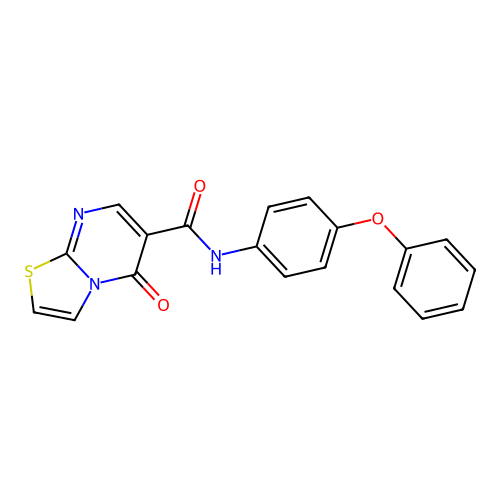 5-oxo-N-(4-phenoxyphenyl)-5H-[1,3]thiazolo[3,2-a]pyrimidine-6-carboxamide structure