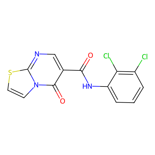 N-(2,3-dichlorophenyl)-5-oxo-5H-thiazolo[3,2-a]pyrimidine-6-carboxamide structure