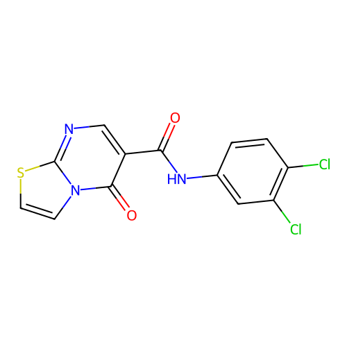 N-(3,4-dichlorophenyl)-5-oxo-5H-thiazolo[3,2-a]pyrimidine-6-carboxamide structure