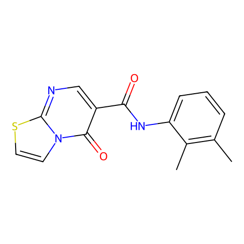 N-(2,3-dimethylphenyl)-5-oxo-[1,3]thiazolo[3,2-a]pyrimidine-6-carboxamide structure