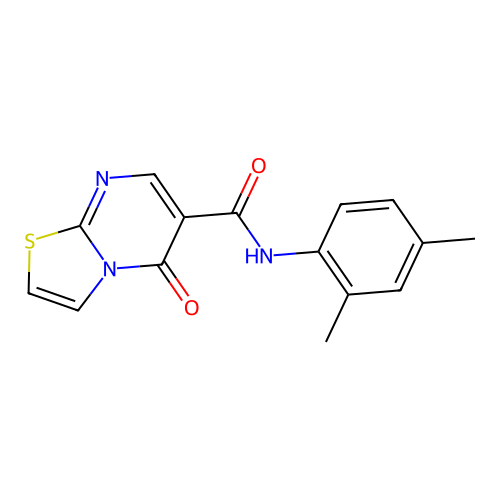 N-(2,4-dimethylphenyl)-5-oxo-5H-[1,3]thiazolo[3,2-a]pyrimidine-6-carboxamide structure